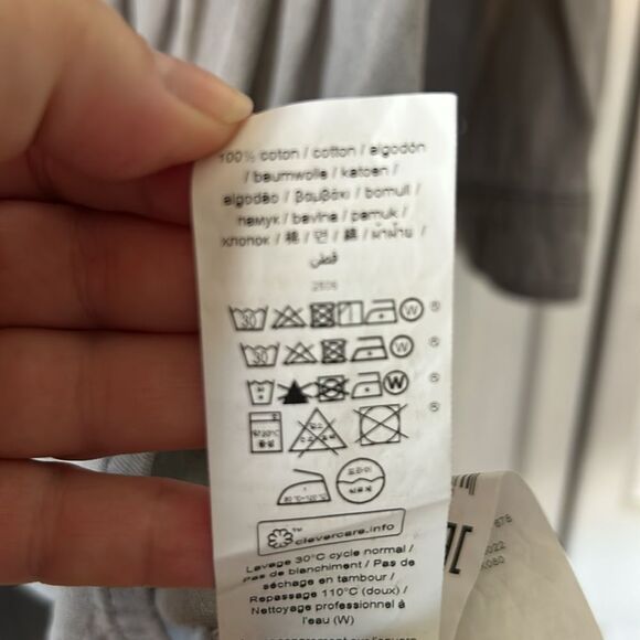 Ikks Gray Drop Waist Dress with Ruffle Accents - Size 14 Teens - Picture 9 of 14